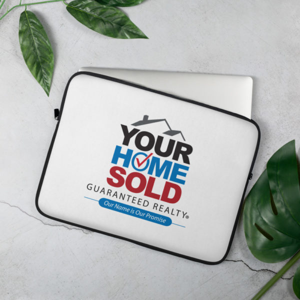 Laptop Sleeve Your Home Sold Guaranteed Realty Stacked Logo
